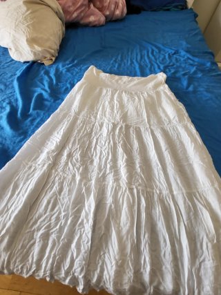 Falda blanca niña 13-15 años