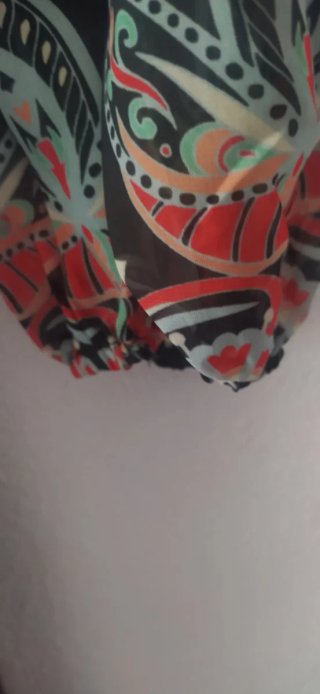Vestido estampado flores tela fina