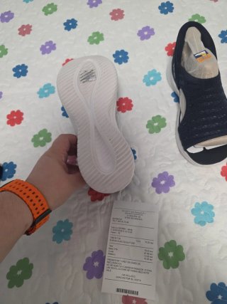 Sandalias Skechers Mujer Azul/Blanco.