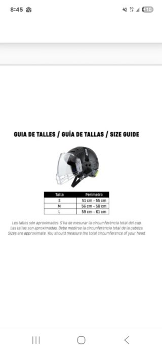 Casco Stika hockey T-S