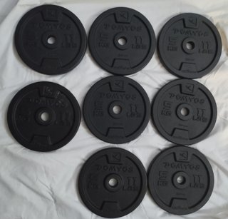 8 Discos de 5 kg de Pesas Domyos