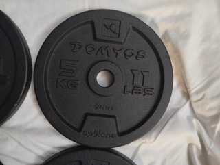 8 Discos de 5 kg de Pesas Domyos