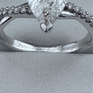 Anillo de compromiso 14k