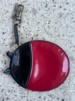 Portamonete Moschino Coccinella Rosso Nero