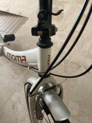 Bicicleta Moma Blanca Plegable