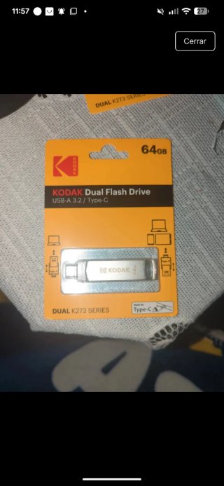 Pendrive Kodak Dual 64GB USB-A 3.2 / Type-C