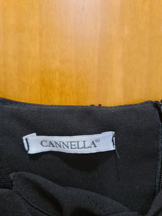 Abito nero corto pizzo