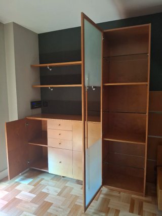 Mueble salón madera 330cm ancho