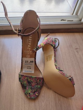 Sandalias de tacón mujer