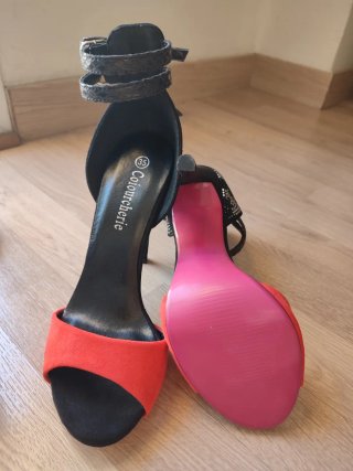 Sandalias de tacón mujer