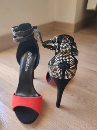 Sandalias de tacón mujer