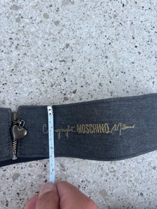 Cintura elastica Moschino denim