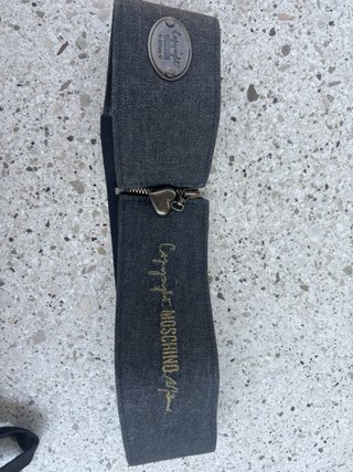 Cintura elastica Moschino denim