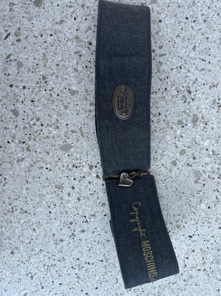 Cintura elastica Moschino denim