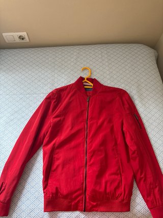 Chaqueta Zara Roja Hombre