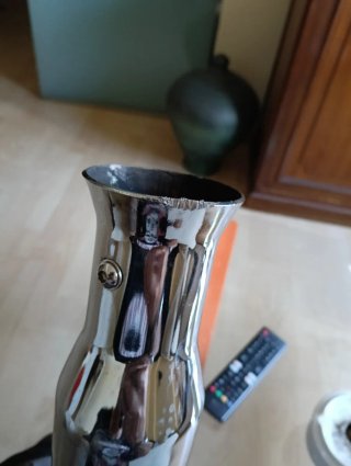 Colas de escape Trumpet cromadas moto custom