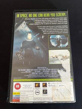 Filme VHS Alien - Original THX