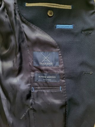Traje Álvaro Moreno Azul Marino T.38/32 + Funda