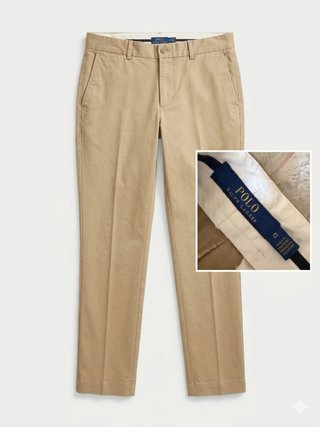 Pantalón Chino Mujer Polo Ralph Lauren Beige Talla