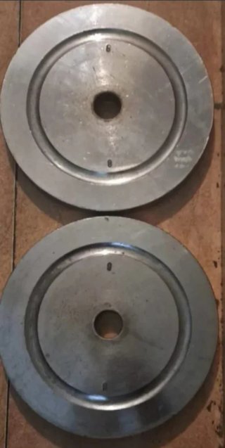 2 discos de 8kg de 30mm de acero salter y mas