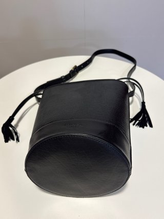 Bolso MONPIEL Negro Cuero Piel Serpiente