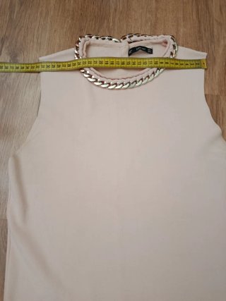 Jersey Zara sin mangas con cadena Talla L