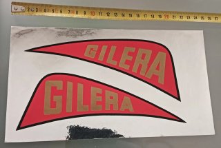 Coppia adesivi logo Gilera