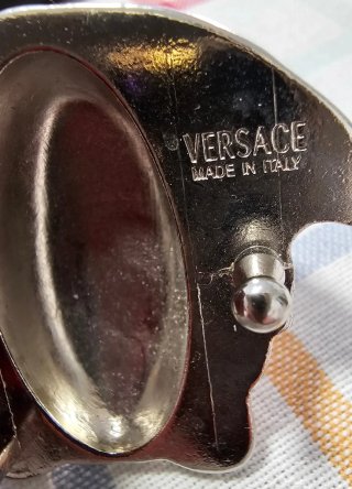 Cinturón Versace Piel Rojo Hebilla Medusa