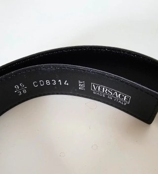 Cinturón Versace Piel Rojo Hebilla Medusa
