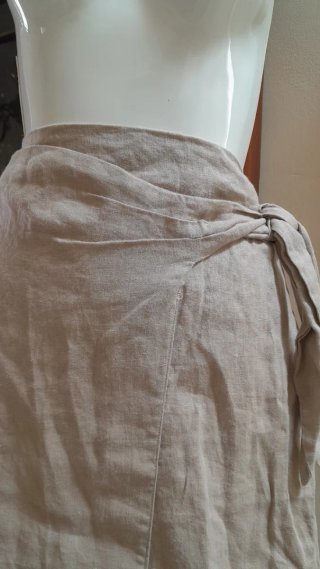 Completo gonna lino + blusa cotone/viscosa