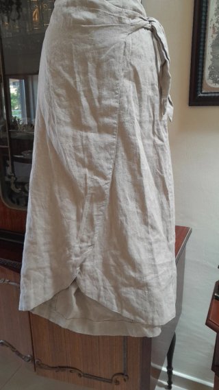 Completo gonna lino + blusa cotone/viscosa