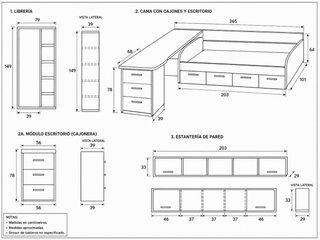 Habitación juvenil completa