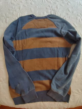 Sudadera Pull&Bear Algodón Azul y Marrón