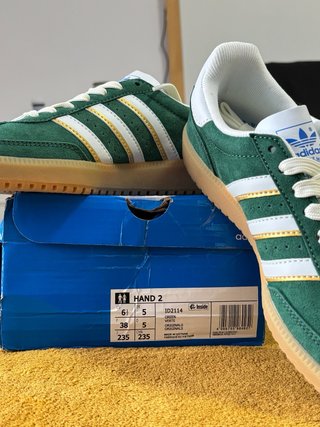 Zapatillas Adidas Hand II Verde Talla 38