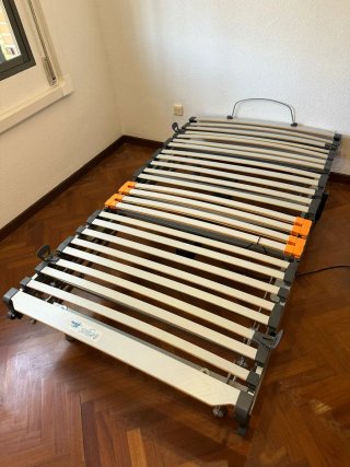 Somier articulado madera y metal Mds. 90x190