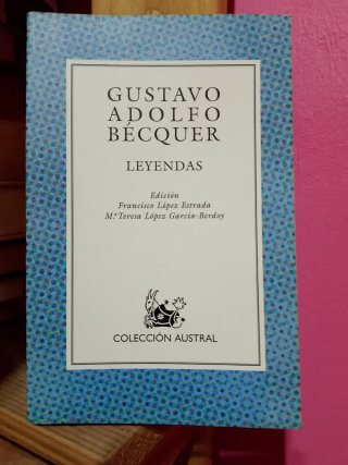 Libro "Leyendas" de Gustavo Adolfo Bécquer