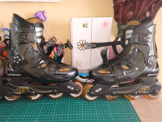 Patines en línea Crazy Creek Talla 39 Negros