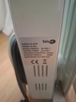 Calefactor eléctrico radiador aceite