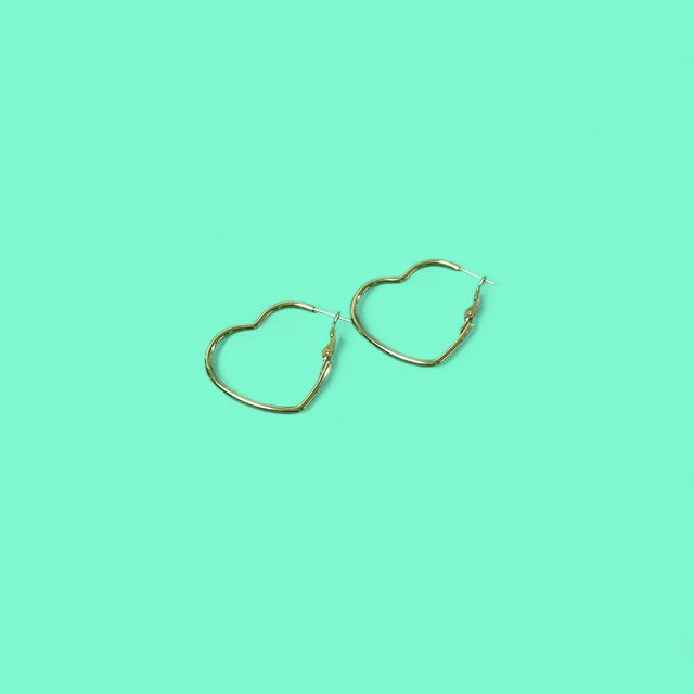 Pendientes Corazón Dorados