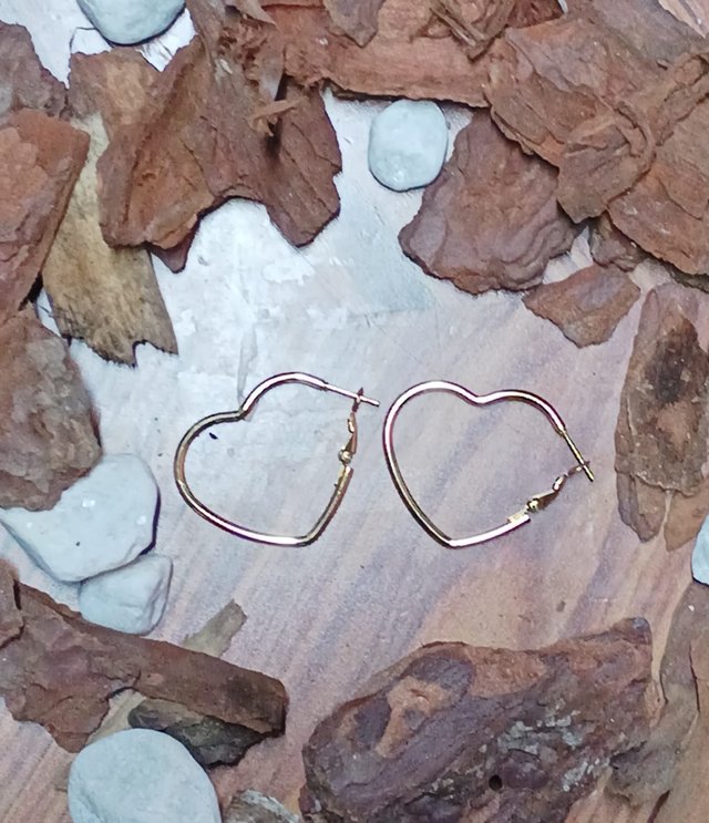 Pendientes Corazón Dorados