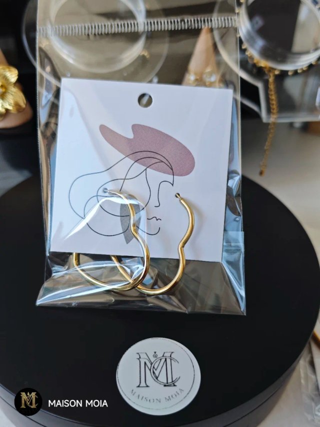 Pendientes Corazón Dorados