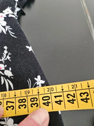 Vestito lungo donna nero con fiori
