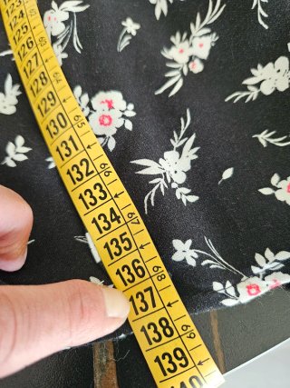 Vestito lungo donna nero con fiori