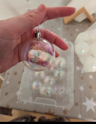 Palline di Natale in Cristallo Iridescenti