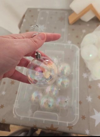 Palline di Natale in Cristallo Iridescenti