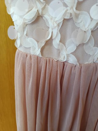 Vestido tul empolvado graduación/boda