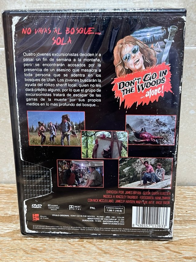 NO VAYAS AL BOSQUE SOLA DVD NUEVO EMBALADO 1981