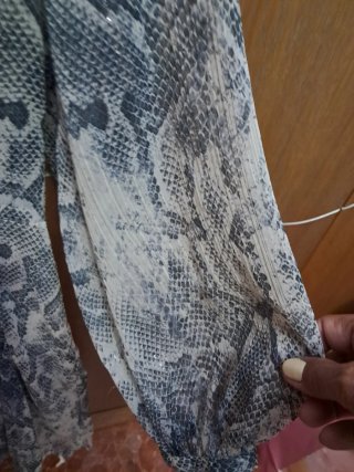Vestido Zara estampado serpiente talla M