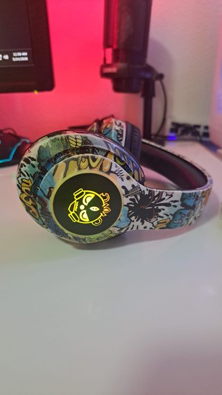 Auriculares Bluetooth RGB Graffiti