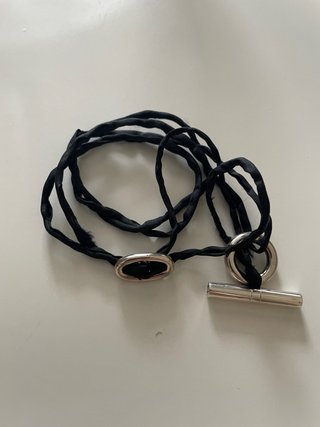 Hermès Colgante/Pulsera Negro/Plata
